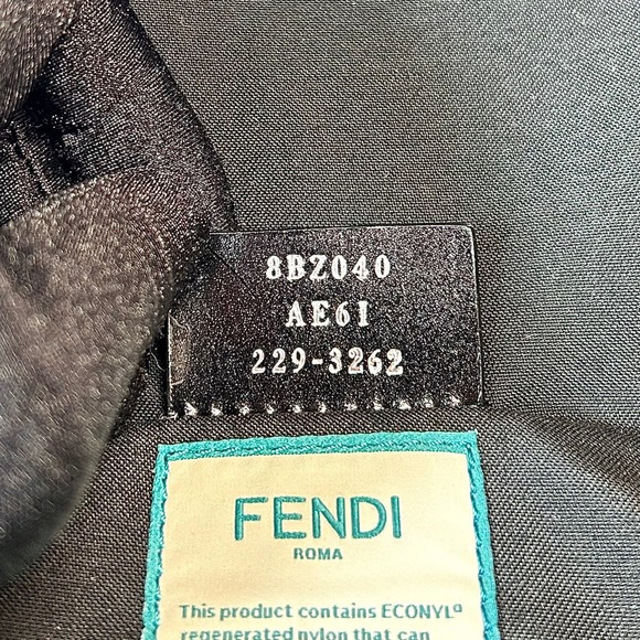 Fendi Vitello Seta Embossed FF Logo Backpack - Picture 9 of 10